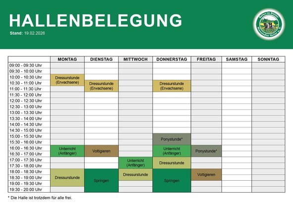 Hallenplan 2026